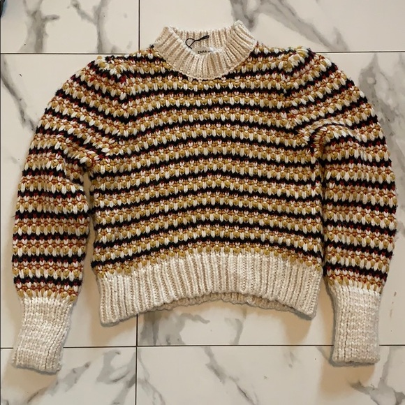 Zara Multi Color Knit Sweater
